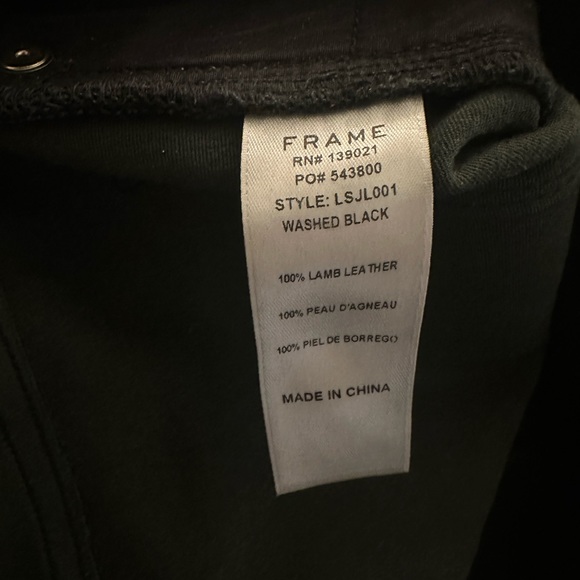 Frame Le Skinny Leather Pants - Picture 5 of 8